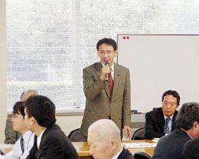 全国保険医団体連合会（保団連）「患者負担増反対」の１０・２７国会要請行動であいさつ