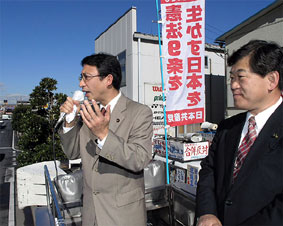 街頭から国会報告――埼玉・大井町